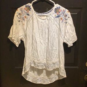 Embroidered White Blouse